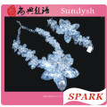 мода кристалл бисера коренастый заявление ожерелье в Китае